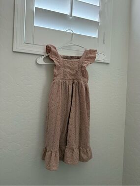Noralee Girls Pink Eyelet Ruffle Sundress